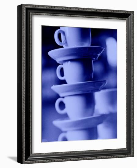 Stacked Coffee Cups, Rotterdam, Netherlands-Walter Bibikow-Framed Photographic Print