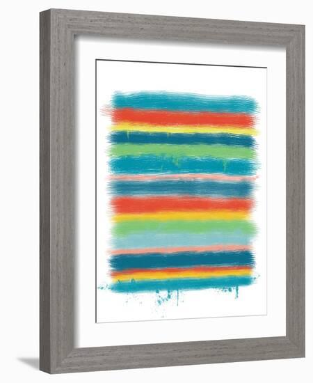 Stacked Colors One-Jan Weiss-Framed Art Print