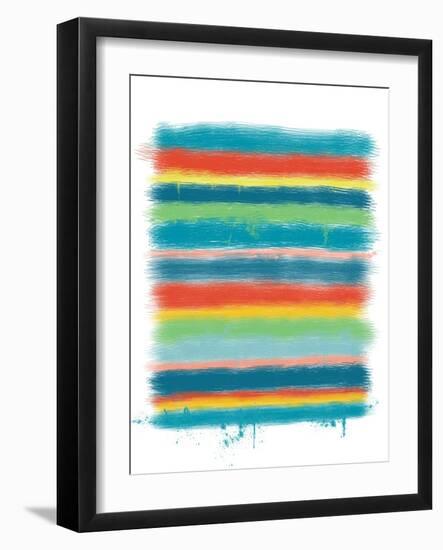 Stacked Colors One-Jan Weiss-Framed Art Print