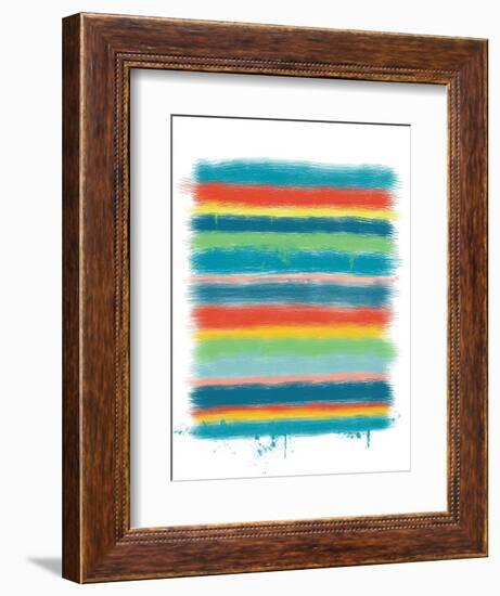 Stacked Colors One-Jan Weiss-Framed Art Print