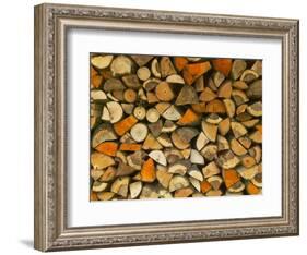 Stacked Firewood, Lithuania-Keren Su-Framed Photographic Print