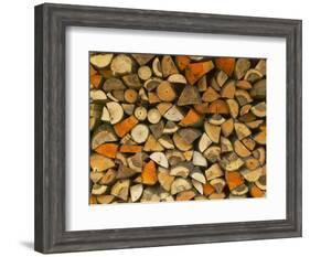 Stacked Firewood, Lithuania-Keren Su-Framed Photographic Print