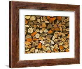 Stacked Firewood, Lithuania-Keren Su-Framed Photographic Print