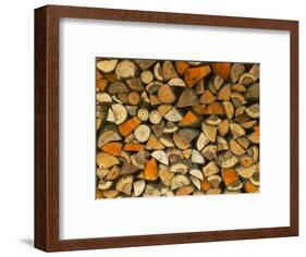 Stacked Firewood, Lithuania-Keren Su-Framed Photographic Print