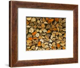 Stacked Firewood, Lithuania-Keren Su-Framed Photographic Print