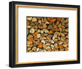 Stacked Firewood, Lithuania-Keren Su-Framed Photographic Print
