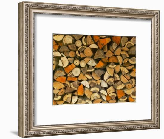 Stacked Firewood, Lithuania-Keren Su-Framed Photographic Print