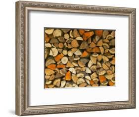 Stacked Firewood, Lithuania-Keren Su-Framed Photographic Print