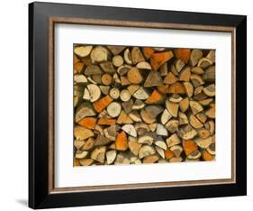 Stacked Firewood, Lithuania-Keren Su-Framed Photographic Print