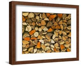 Stacked Firewood, Lithuania-Keren Su-Framed Photographic Print