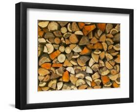 Stacked Firewood, Lithuania-Keren Su-Framed Photographic Print