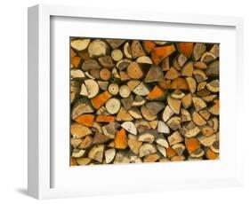 Stacked Firewood, Lithuania-Keren Su-Framed Photographic Print
