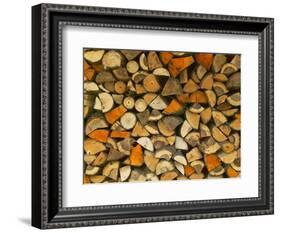 Stacked Firewood, Lithuania-Keren Su-Framed Photographic Print