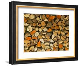 Stacked Firewood, Lithuania-Keren Su-Framed Photographic Print