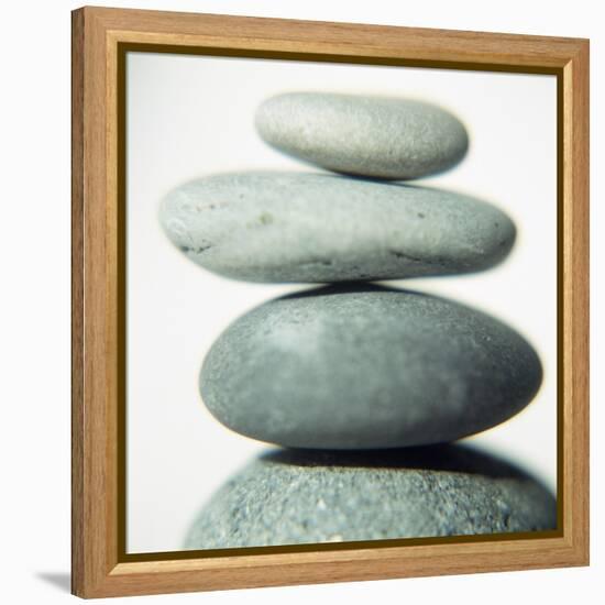 Stacked Pebbles-Cristina-Framed Premier Image Canvas