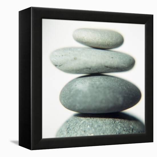 Stacked Pebbles-Cristina-Framed Premier Image Canvas