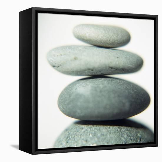 Stacked Pebbles-Cristina-Framed Premier Image Canvas