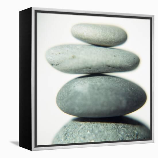 Stacked Pebbles-Cristina-Framed Premier Image Canvas