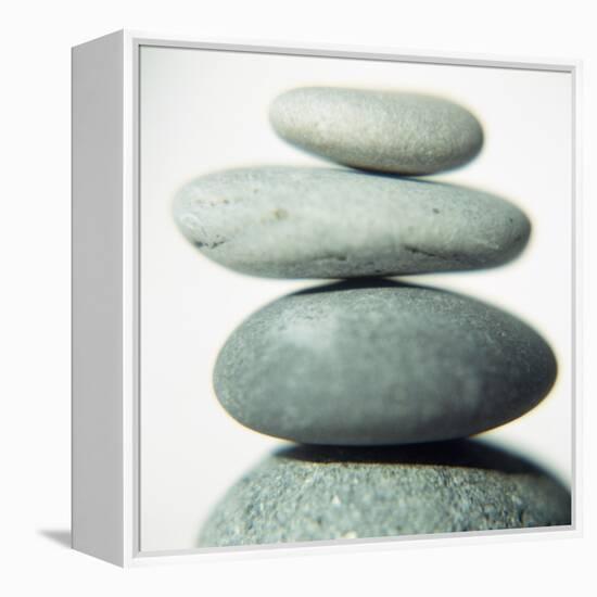 Stacked Pebbles-Cristina-Framed Premier Image Canvas