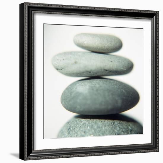 Stacked Pebbles-Cristina-Framed Premium Photographic Print