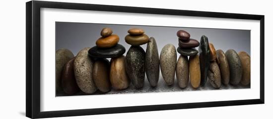 Stacked River Stones-Steve Gadomski-Framed Photographic Print