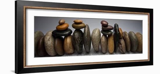 Stacked River Stones-Steve Gadomski-Framed Photographic Print