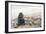 Stacked Sea Stones. Sea on the. Contra Light-Deyan Georgiev-Framed Photographic Print