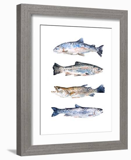 Stacked Trout II-Emma Scarvey-Framed Art Print