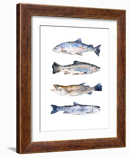 Stacked Trout II-Emma Scarvey-Framed Art Print