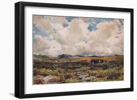 Stacking Peat, Festiniog, North Wales, 1881-Thomas Collier-Framed Giclee Print