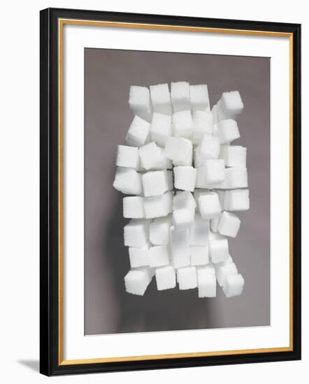 Stacks of sugar cubes-null-Framed Photographic Print