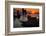 Stacks on the Island Farš Close Gotland, Sweden, Silhouette, Sundown-Thomas Ebelt-Framed Photographic Print