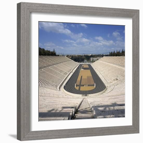 Stadium Dating from 330 BC, Restored for the First Modern Olympiad in 1896, in Athens, Greece-Roy Rainford-Framed Photographic Print