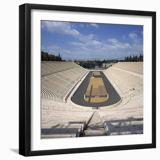 Stadium Dating from 330 BC, Restored for the First Modern Olympiad in 1896, in Athens, Greece-Roy Rainford-Framed Photographic Print