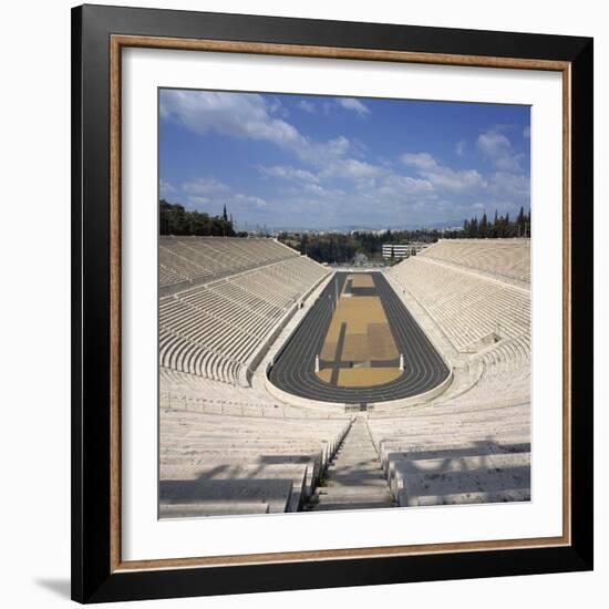 Stadium Dating from 330 BC, Restored for the First Modern Olympiad in 1896, in Athens, Greece-Roy Rainford-Framed Photographic Print