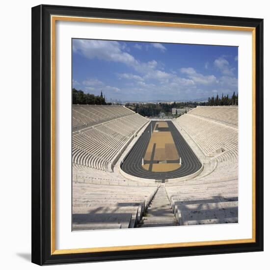 Stadium Dating from 330 BC, Restored for the First Modern Olympiad in 1896, in Athens, Greece-Roy Rainford-Framed Photographic Print