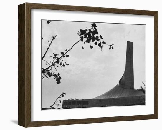 Stadium in Tokyo Being Built For the 1964 Olympics-Larry Burrows-Framed Photographic Print