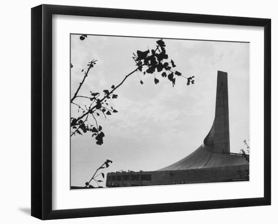 Stadium in Tokyo Being Built For the 1964 Olympics-Larry Burrows-Framed Photographic Print