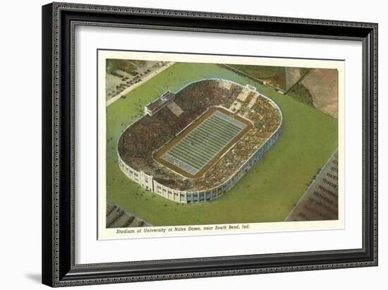 Stadium, Notre Dame, South Bend, Indiana-null-Framed Art Print