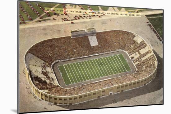 Stadium, Notre Dame, South Bend, Indiana-null-Mounted Art Print