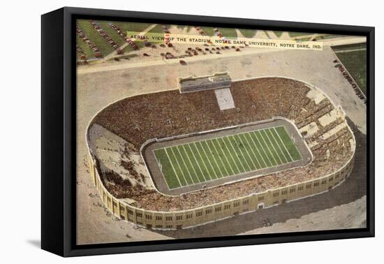 Stadium, Notre Dame, South Bend, Indiana-null-Framed Stretched Canvas