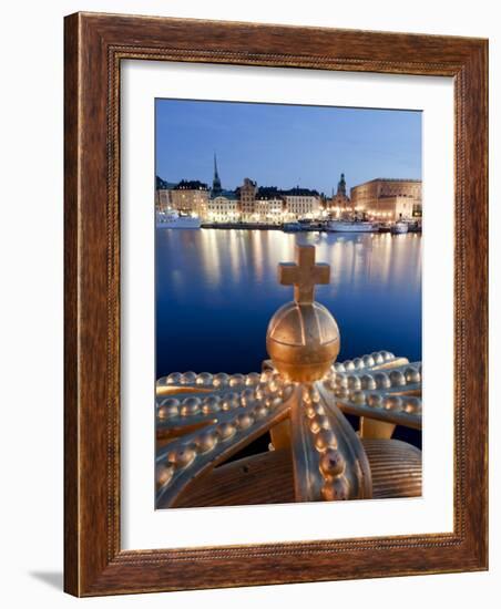 Stadsholmen Island and Gamla Stan from Skeppsholmen Bridge, Stockholm, Sweden-Michele Falzone-Framed Photographic Print