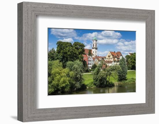 Stadtamhof, Old Quarter in Regensburg, Bavaria, Germany-Michael Runkel-Framed Photographic Print