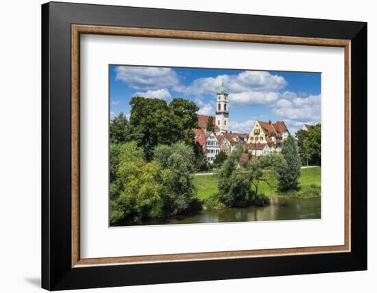 Stadtamhof, Old Quarter in Regensburg, Bavaria, Germany-Michael Runkel-Framed Photographic Print