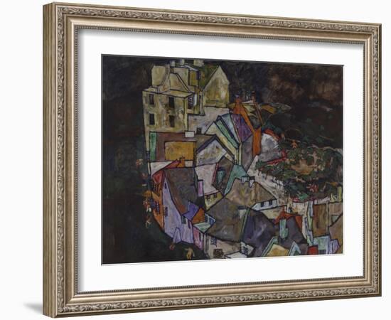 Stadtende III, 1917/1918. (Krumau)-Egon Schiele-Framed Giclee Print