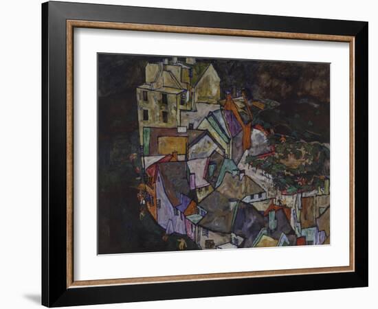 Stadtende III, 1917/1918. (Krumau)-Egon Schiele-Framed Giclee Print