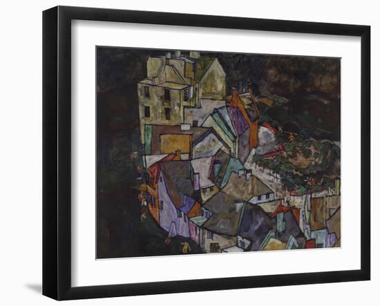 Stadtende III, 1917/1918. (Krumau)-Egon Schiele-Framed Giclee Print