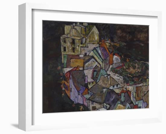 Stadtende III, 1917/1918. (Krumau)-Egon Schiele-Framed Giclee Print