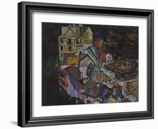 Stadtende III, 1917/1918. (Krumau)-Egon Schiele-Framed Giclee Print