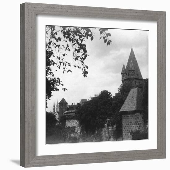 Stadtgraben, Bavaria, Germany, C1900s-Wurthle & Sons-Framed Photographic Print